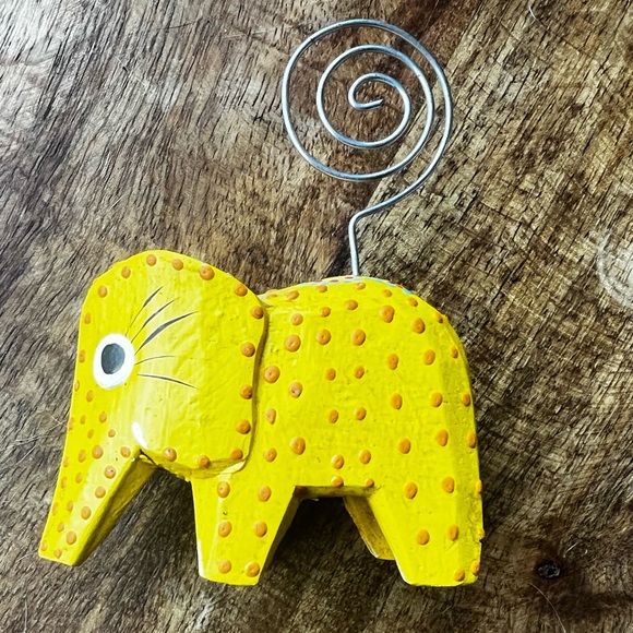 World Market Hand Carved Wooden Photo Holders - Picture 3 of 6